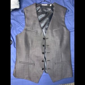 Charcoal gray men’s vest